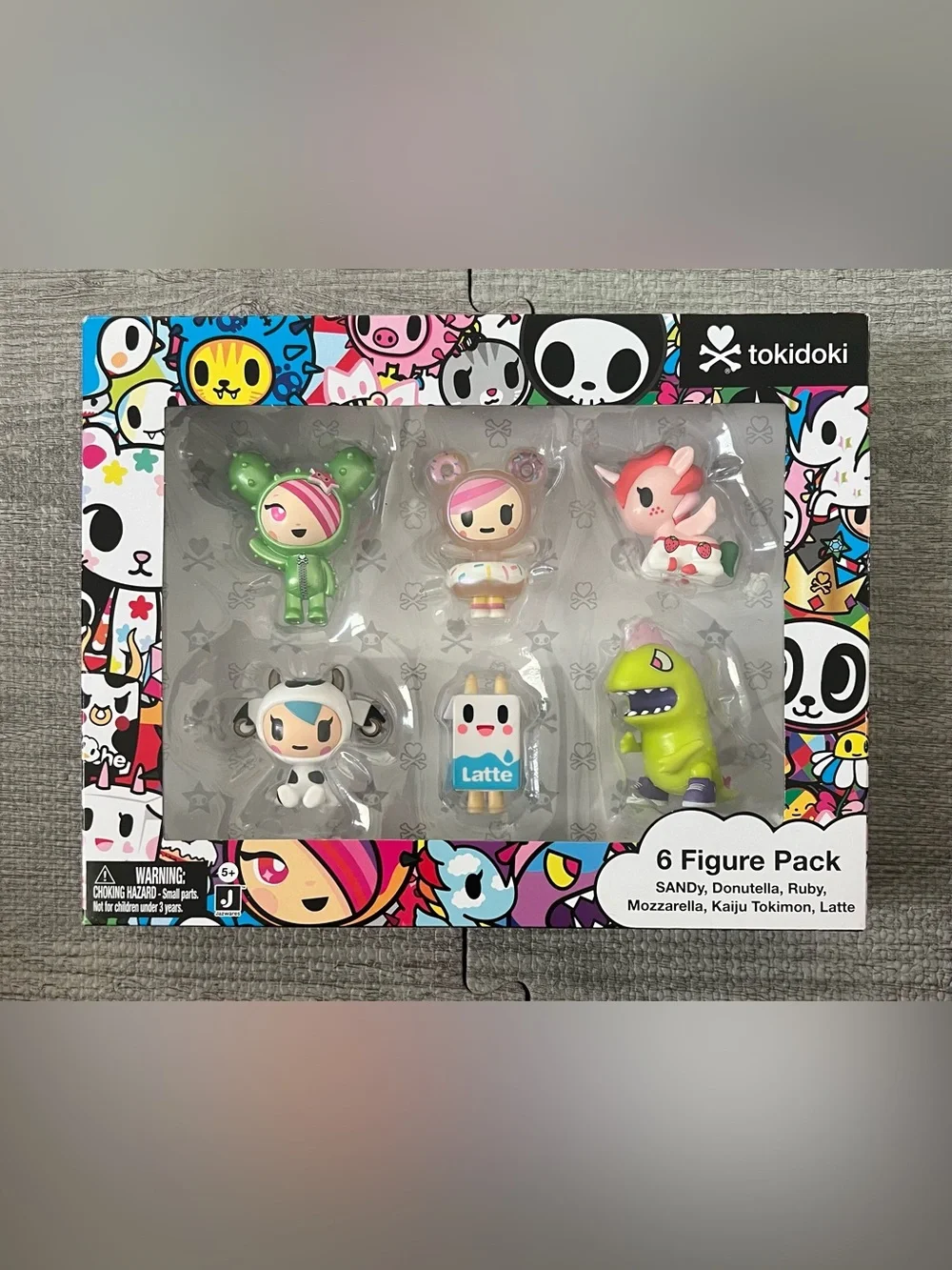 tokidoki Blind Pack 6-Figure Set SANDy Donutella Ruby Mozzarella Kaiju